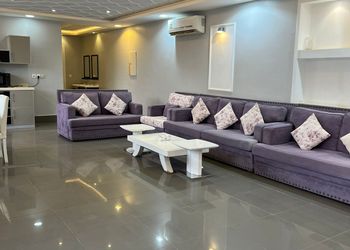 شاليه بألعاب مائية وجلسة خارجية