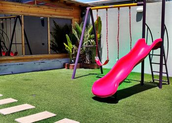 شاليه بإطلالة على الحديقة