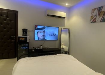 استديو بسرير فردي وجلسة