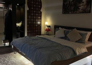 شاليه بألعاب مائية وجلسة خارجية