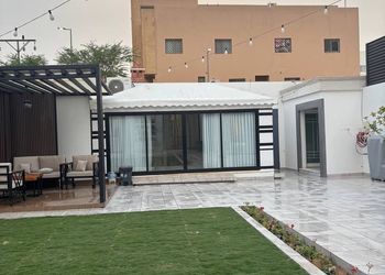 شاليه بإطلالة على الحديقة 