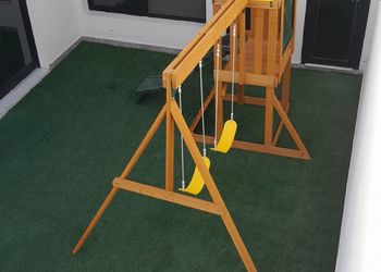 شاليه بجلسه خارجيه ومسبح والعاب مائية