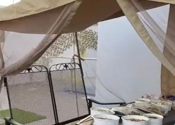 شاليه بمسطح اخضر ,ومسبح خارجي 