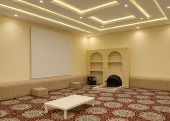استراحة بمجلس وفناء خارجي 