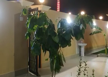 شاليه بمسبح وجلسة خارجيه 