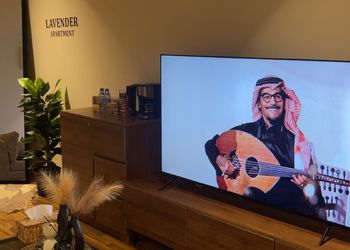 شقة بدخول ذاتي وصالة أنيقة 
