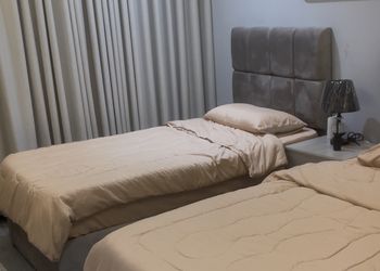 شقة بغرفتين نوم وصالة 