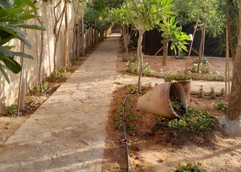 استراحة بمسطح اخضر ومجالس