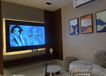 شقة بغرفة معيشة وغرفة نوم 