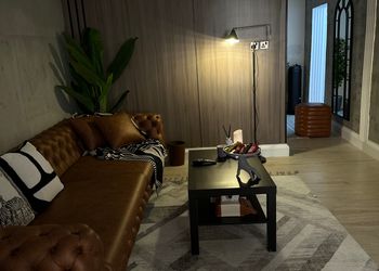شقة بتصميم أنيق ودخول ذاتي 