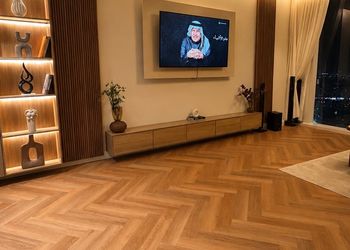 شقة بغرفة معيشة وغرفة نوم 
