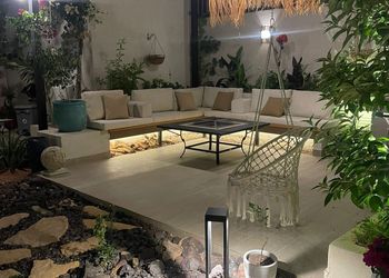 شالية بجلسة خارجية واجواء ممتعة 