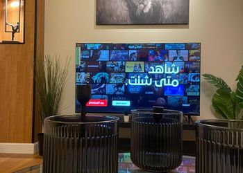 شقة بغرفة معيشة وغرفة نوم 