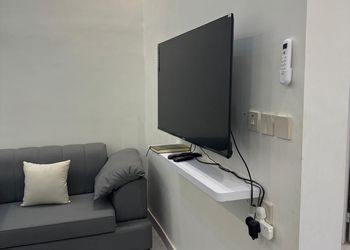 شقة بغرفتين نوم وصالة جلوس 