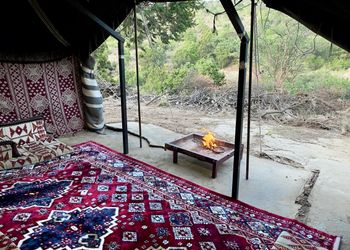  شالية مع خيمة واجواء شتوية