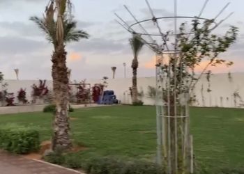 استراحة بمجالس ومسطحات خضراء