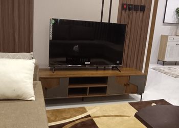 شقة بغرفة معيشة وغرفة نوم 