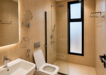 شقة بصالة أنيقة وتصميم فاخر 