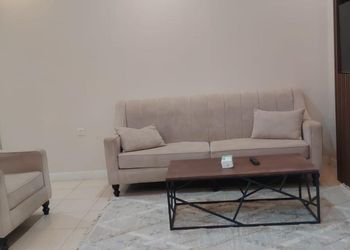 غرفتين نوم وصالة مع مطبخ وحمام
