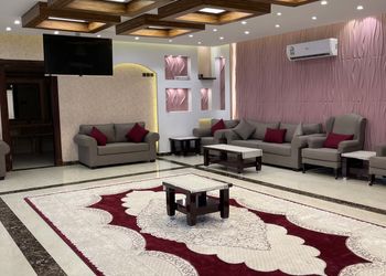 استراحة بمسبح داخلي وركن شواء 
