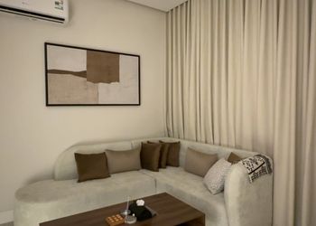 استديو بأثاث مريح وبسيط 