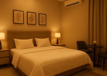 استديو بسرير ماستر وأثاث مريح 