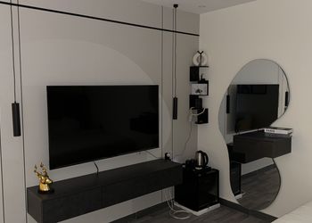 استديو بتصميم انيق ودخول ذاتي