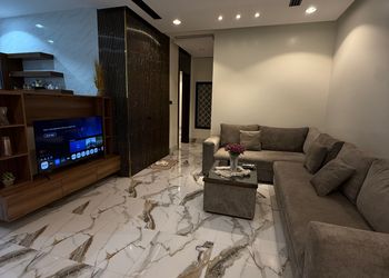 شقة بغرفة معيشة وغرفتين نوم 