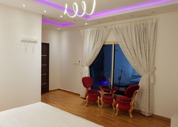شاليه بجلسة خارجية وألعاب مائية