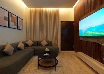 Apartment with a bedroom