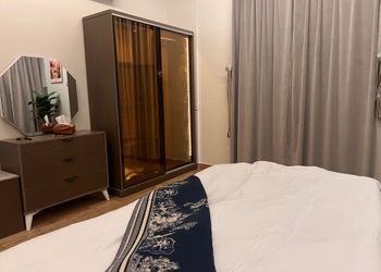 شقة بغرفة معيشة وغرفتين نوم 