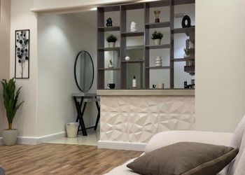 شقة بغرفة معيشة وغرفة نوم 