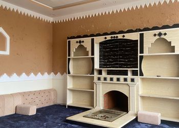 استراحة بمسطح اخضر وجلسة