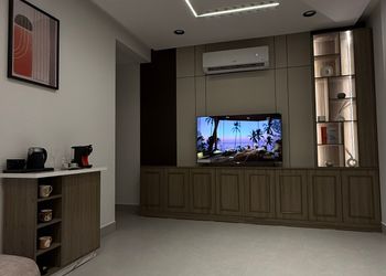 شقة بغرفة معيشة وغرفة نوم 