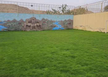 استراحة بملعب كرة طائرة
