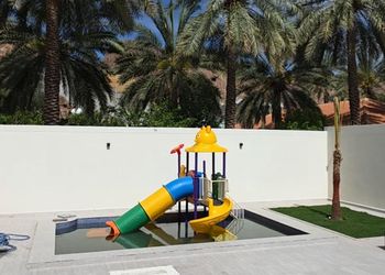 شاليه بألعاب مائية وغرفتين نوم 