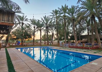 مزرعة بألعاب أطفال ومسبح