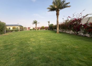 استراحة بمجالس ومسطحات خضراء