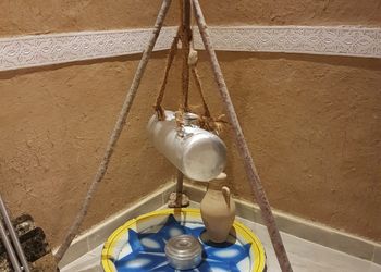 مزرعة بمناظر خلابة وجلسة خارجية 