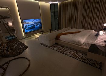 شقة بغرفتين نوم وأثاث مريح