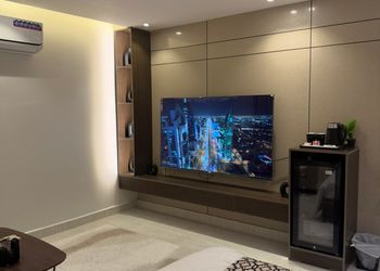 استديو بسرير ماستر وأثاث مريح 