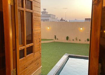 شالية بجلسة خارجية واجواء ممتعة 