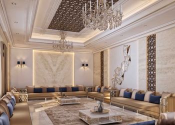 شاليه بمسطح اخضر ومجلس 