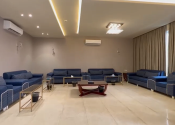 شاليه بمسبح العاب مائية وجلسة 