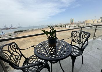 شقة فندقية بإطلالة على البحر