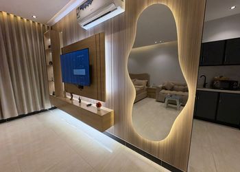 استديو بأثاث مريح وبسيط 