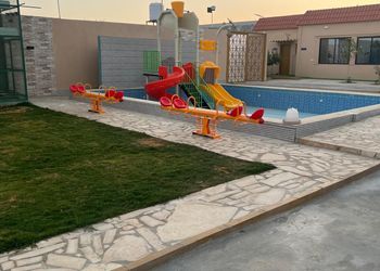 استراحة بألعاب مائية ومجالس واسعة