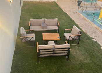 شالية بجلسة خارجية واجواء ممتعة 