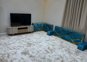 شقة بغرفتين نوم وأثاث هادئ