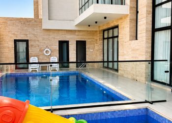 شاليه ومسبح والعاب مائيه بتدفئة